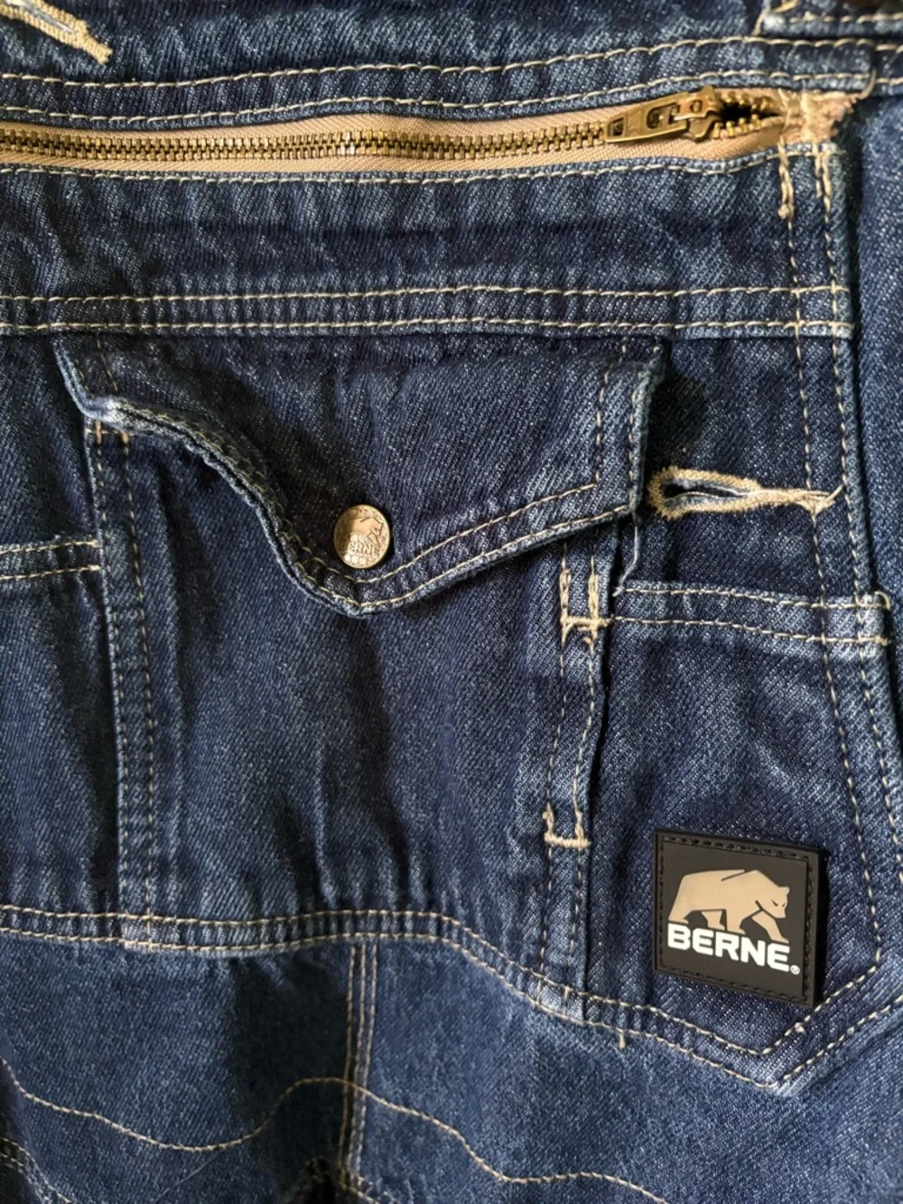 Vintage Berne Denim Overalls SZ 44 - Picture 3 of 12